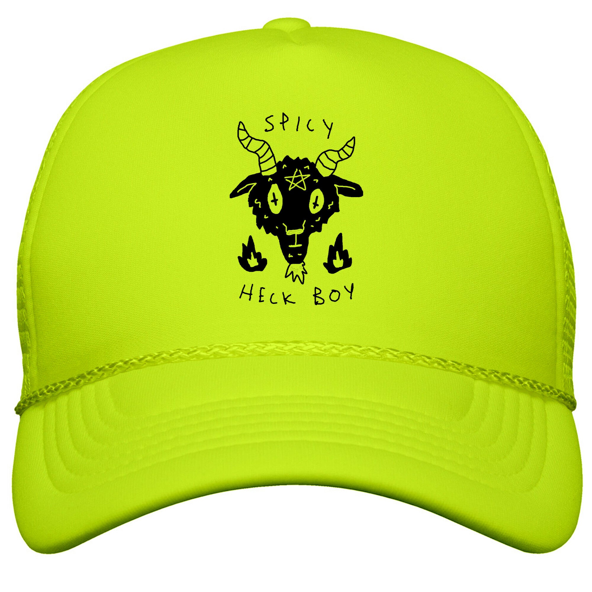 Spicy Heck Boy Satan Snapback Trucker Hat